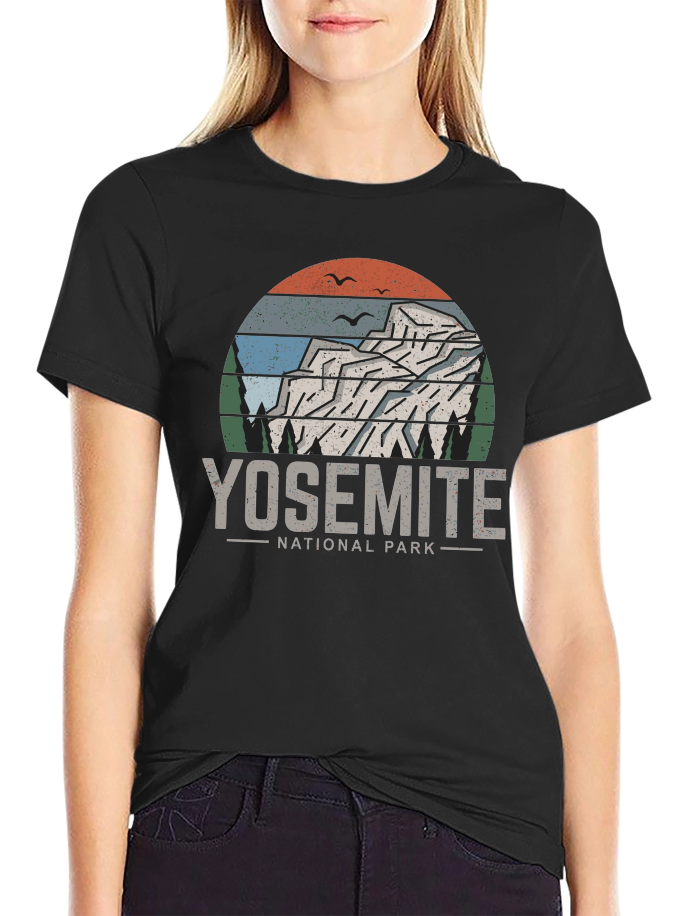 Yosemite National Park T-Shirt - Retro Mountain Design