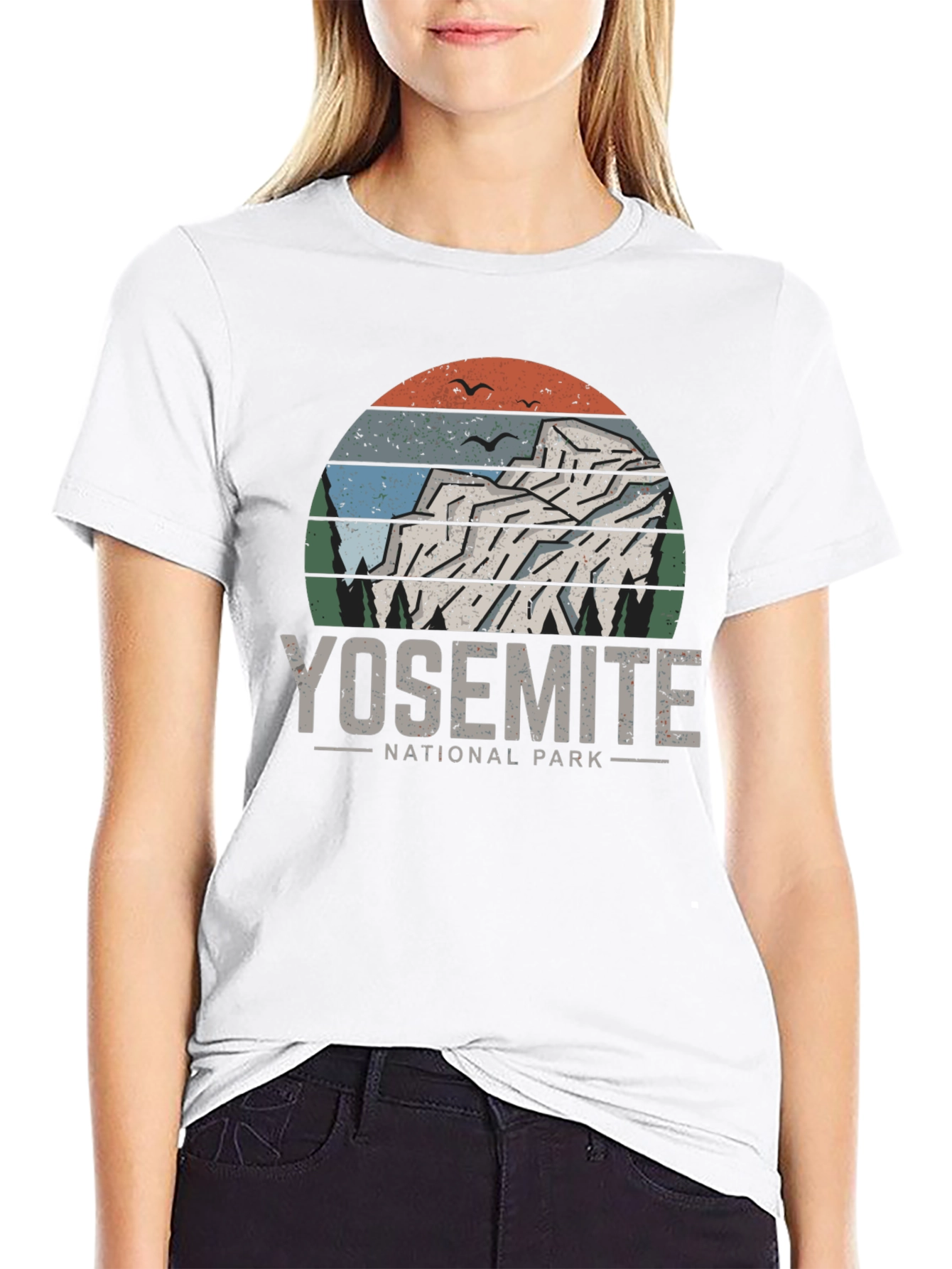 Yosemite National Park T-Shirt - Retro Mountain Design
