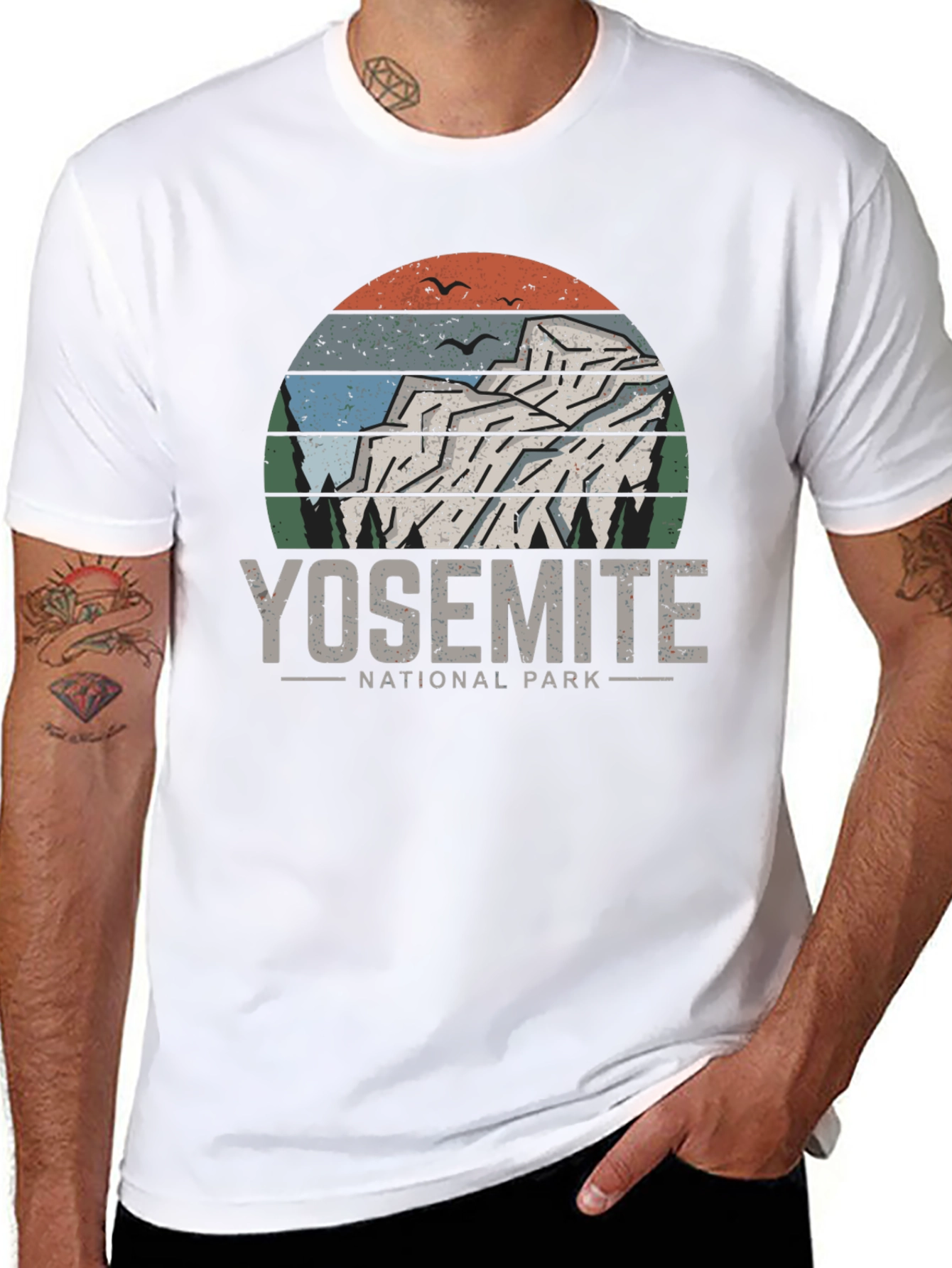 Yosemite National Park T-Shirt - Retro Mountain Design