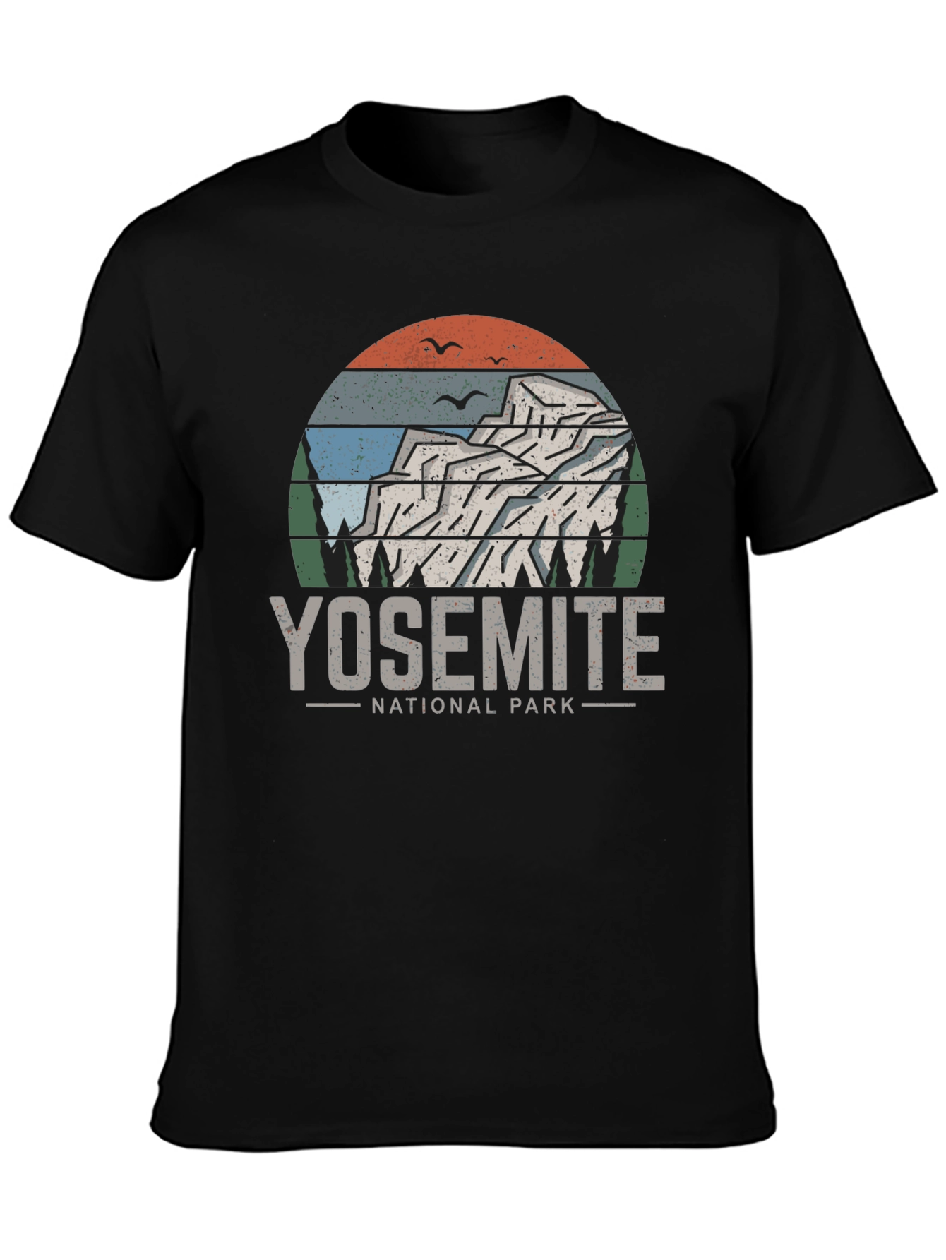 Yosemite National Park T-Shirt - Retro Mountain Design