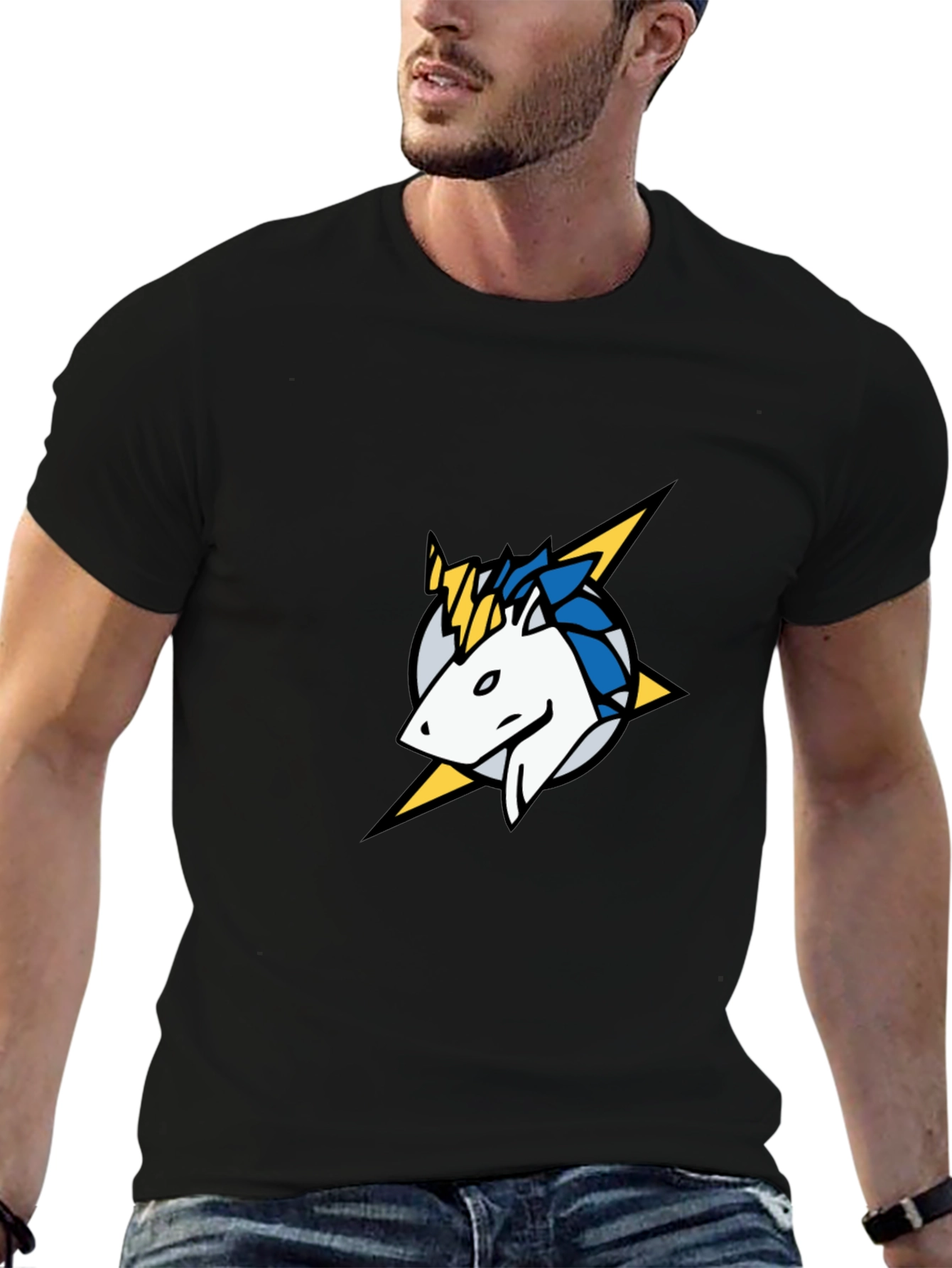 Unicorn Bolt Black T-Shirt