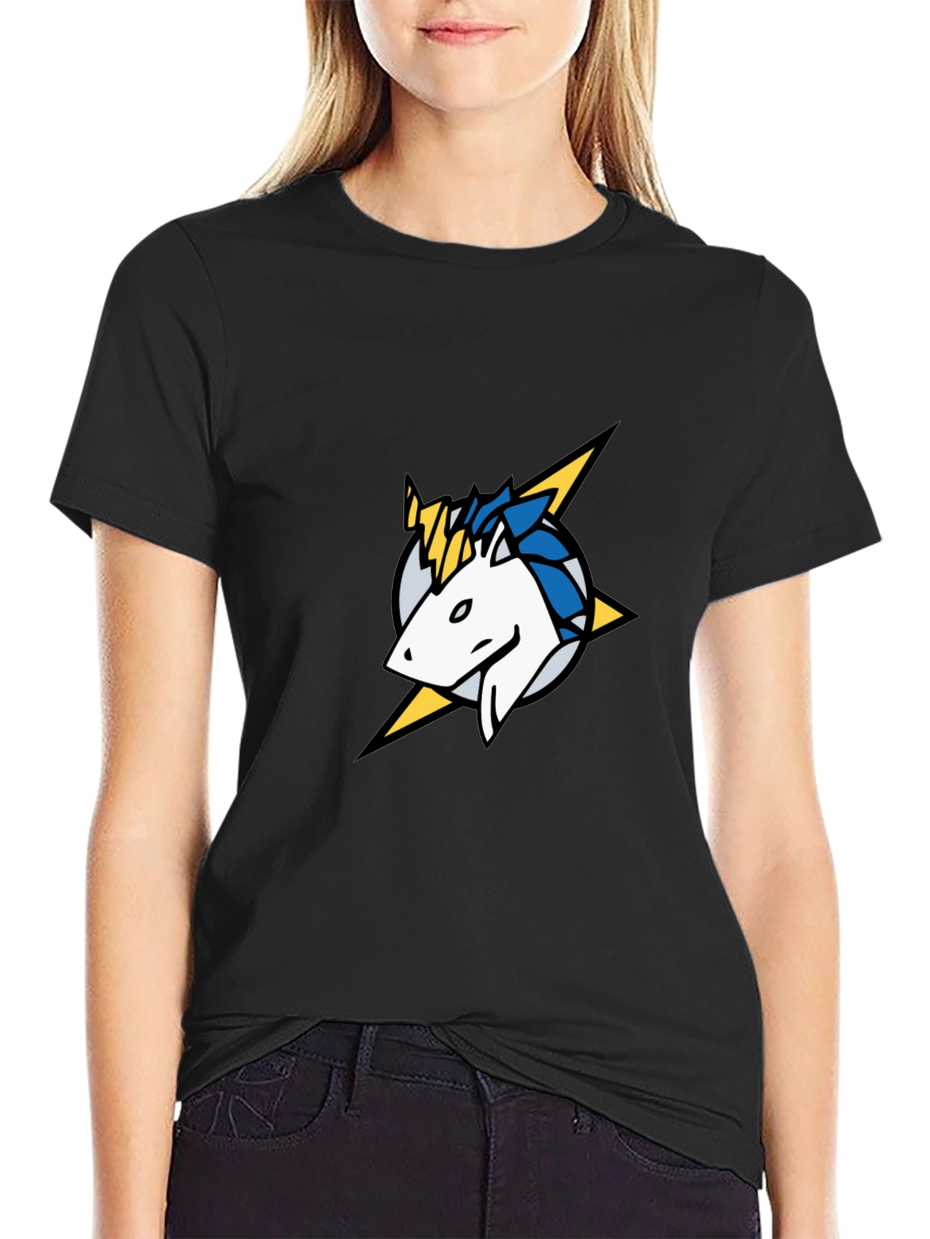 Unicorn Bolt Black T-Shirt
