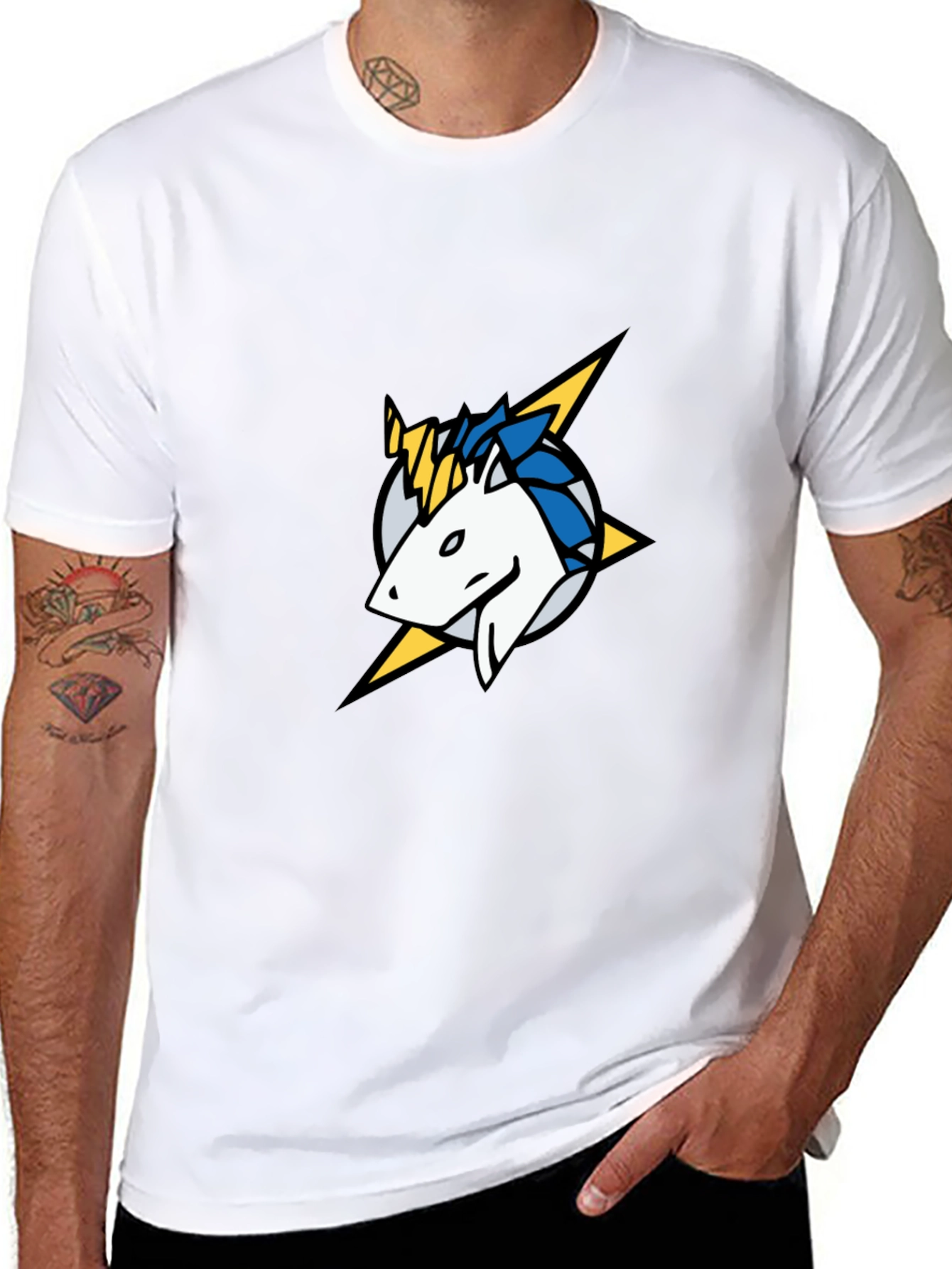 Unicorn Bolt Black T-Shirt