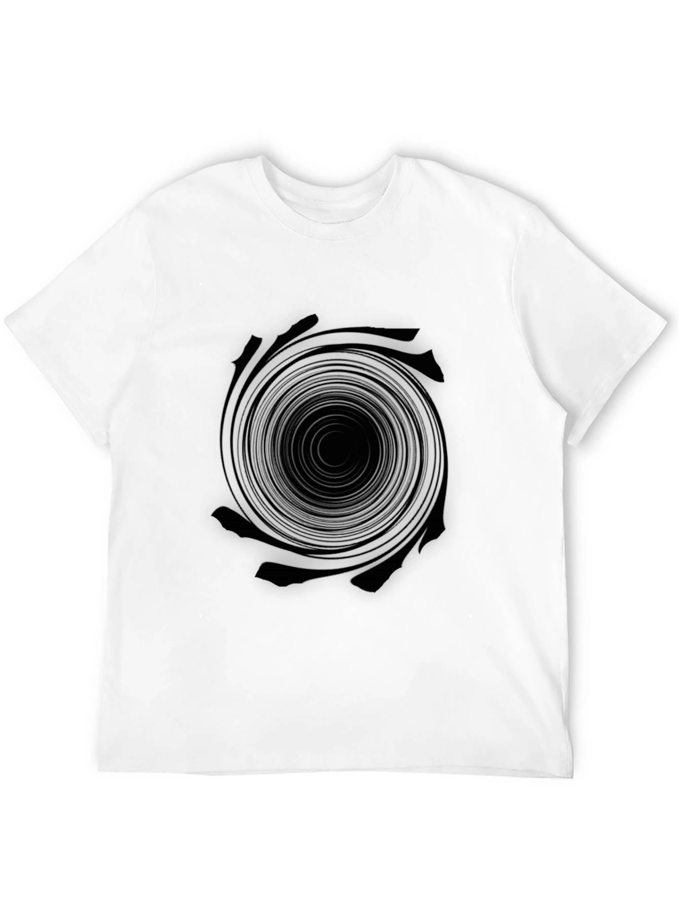 Black Hole Graphic Tee - Modern & Edgy Design