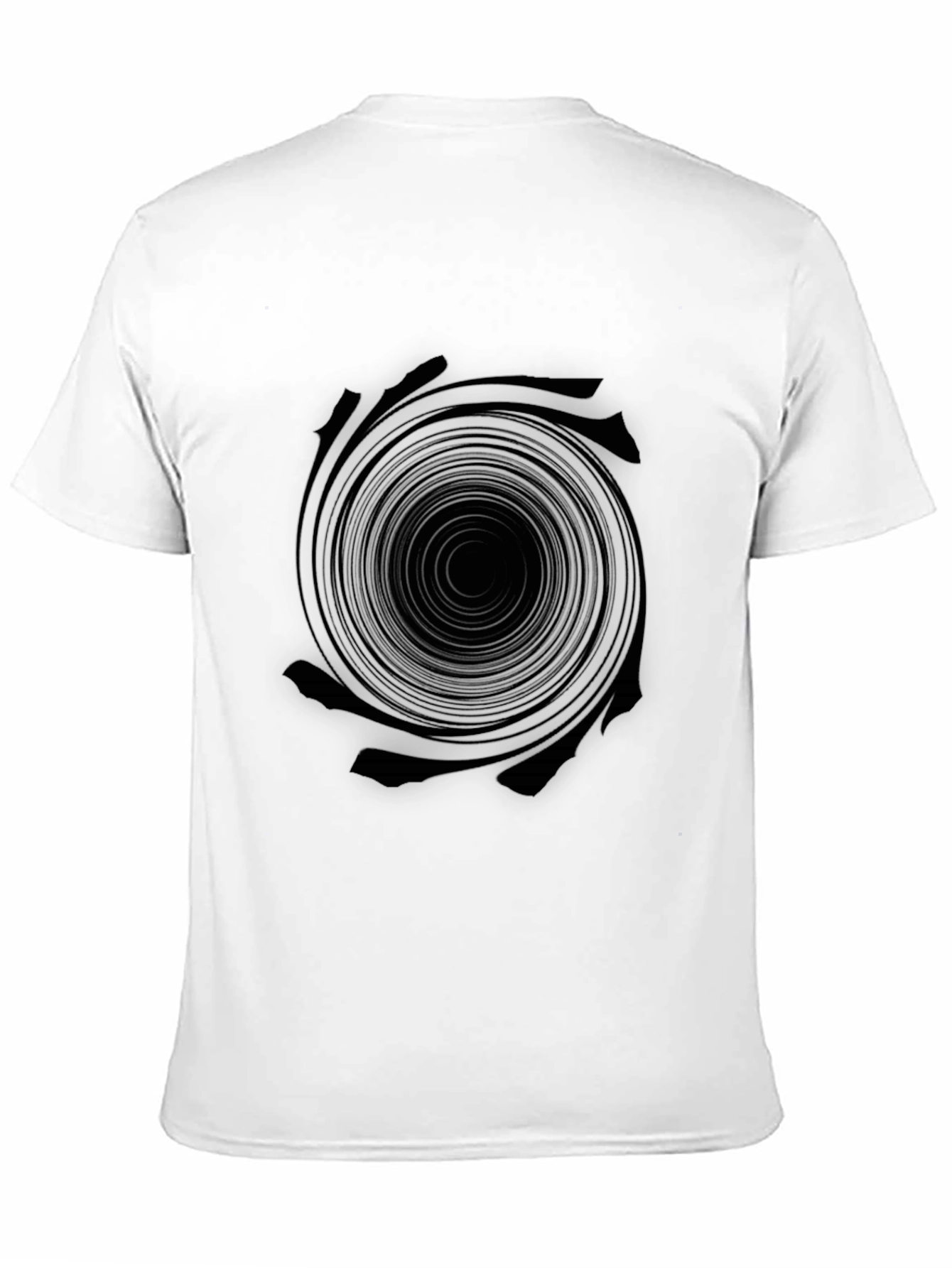 Black Hole Graphic Tee - Modern & Edgy Design