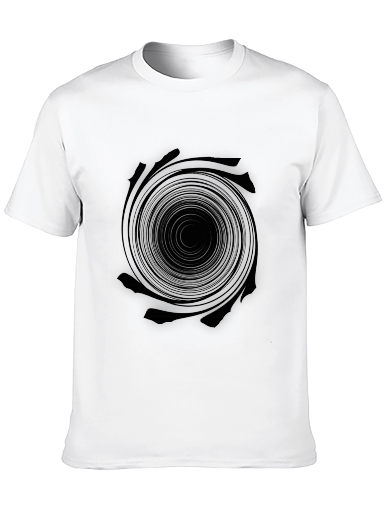Black Hole Graphic Tee - Modern & Edgy Design