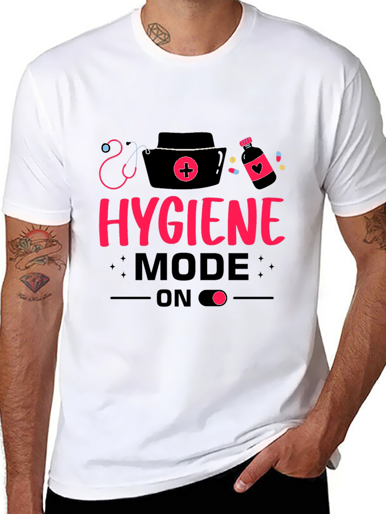 Hygiene Mode On Graphic T-Shirt