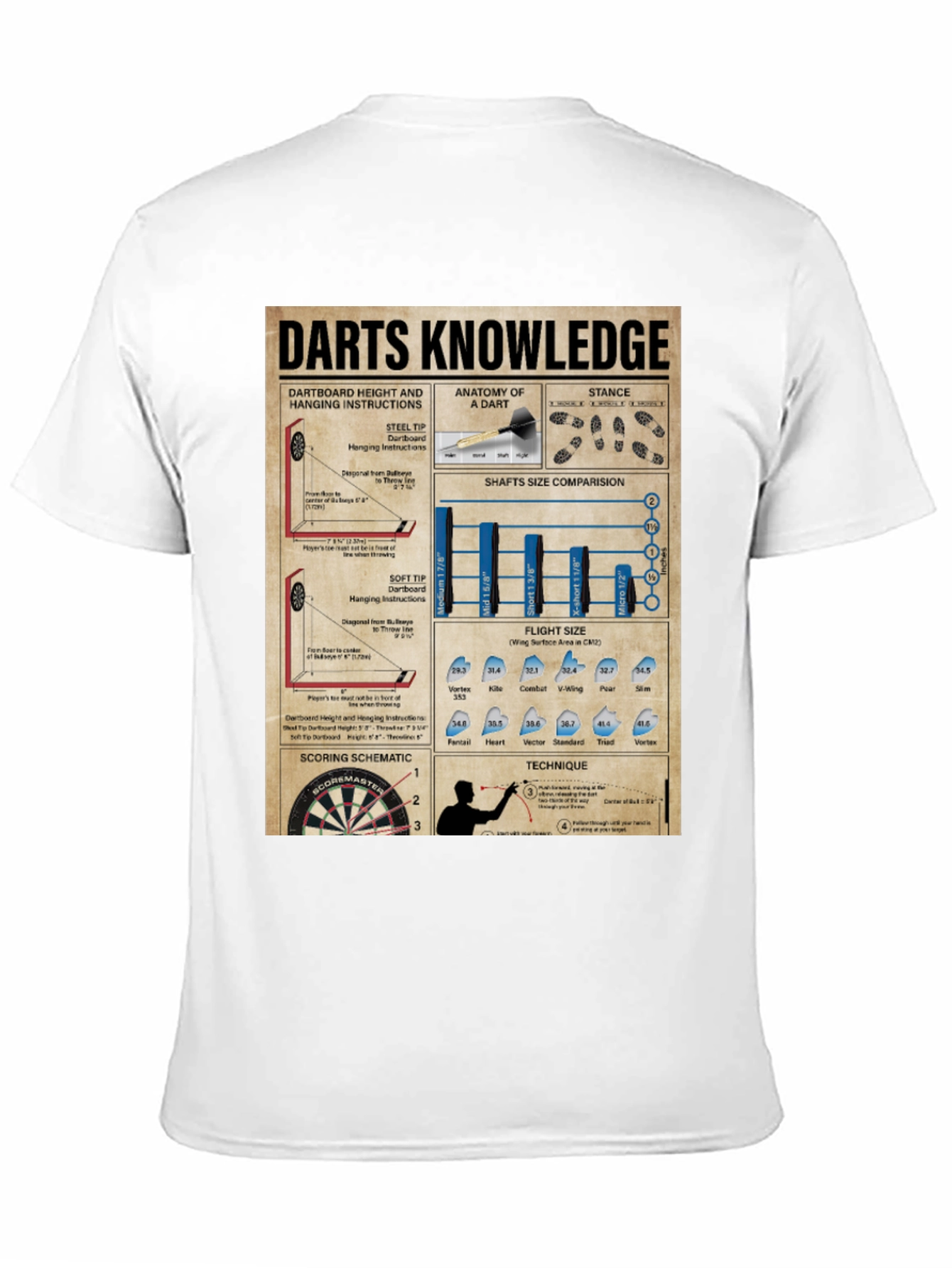 Darts Knowledge Graphic T-Shirt