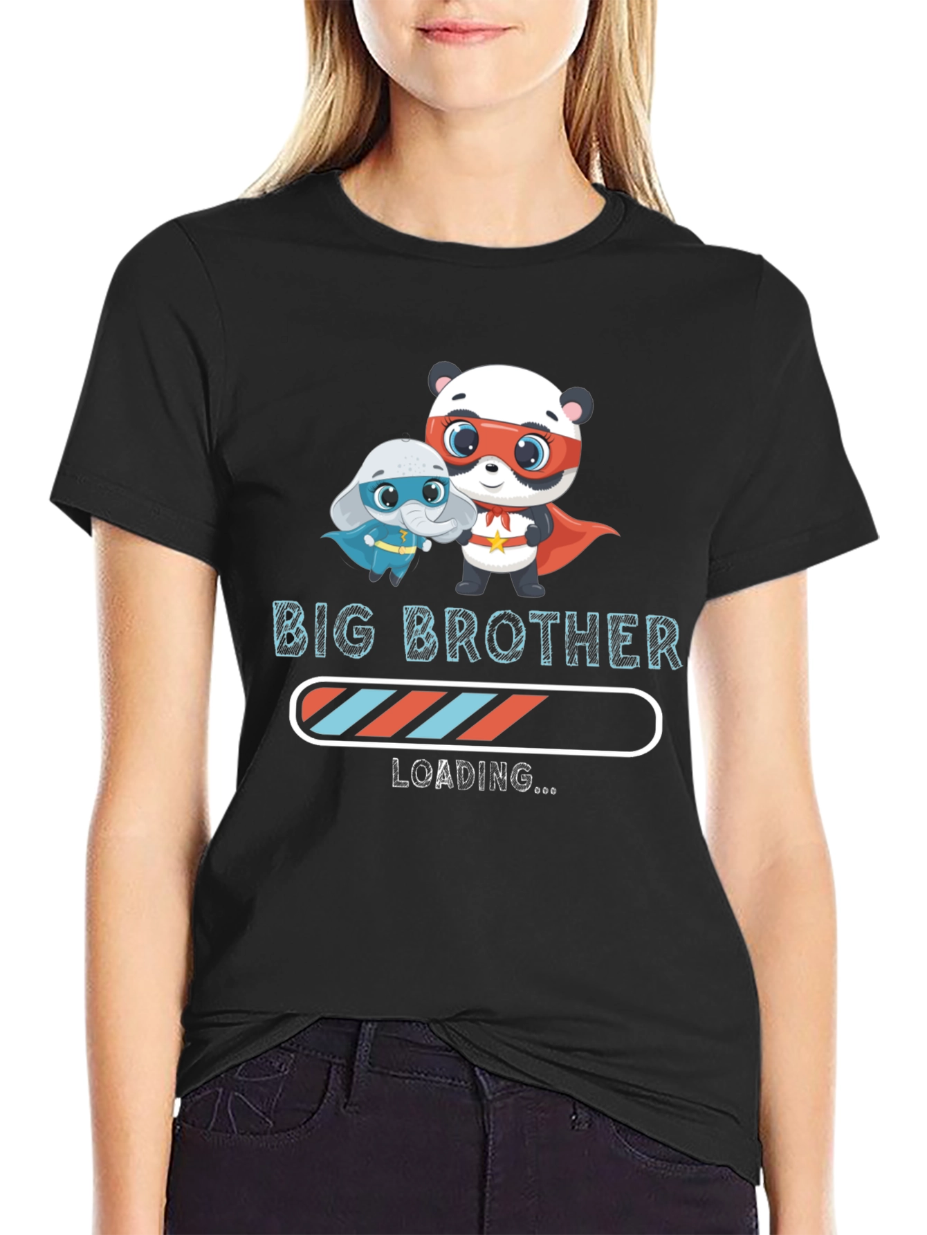 Big Brother Loading T-Shirt - Cute Superhero Design