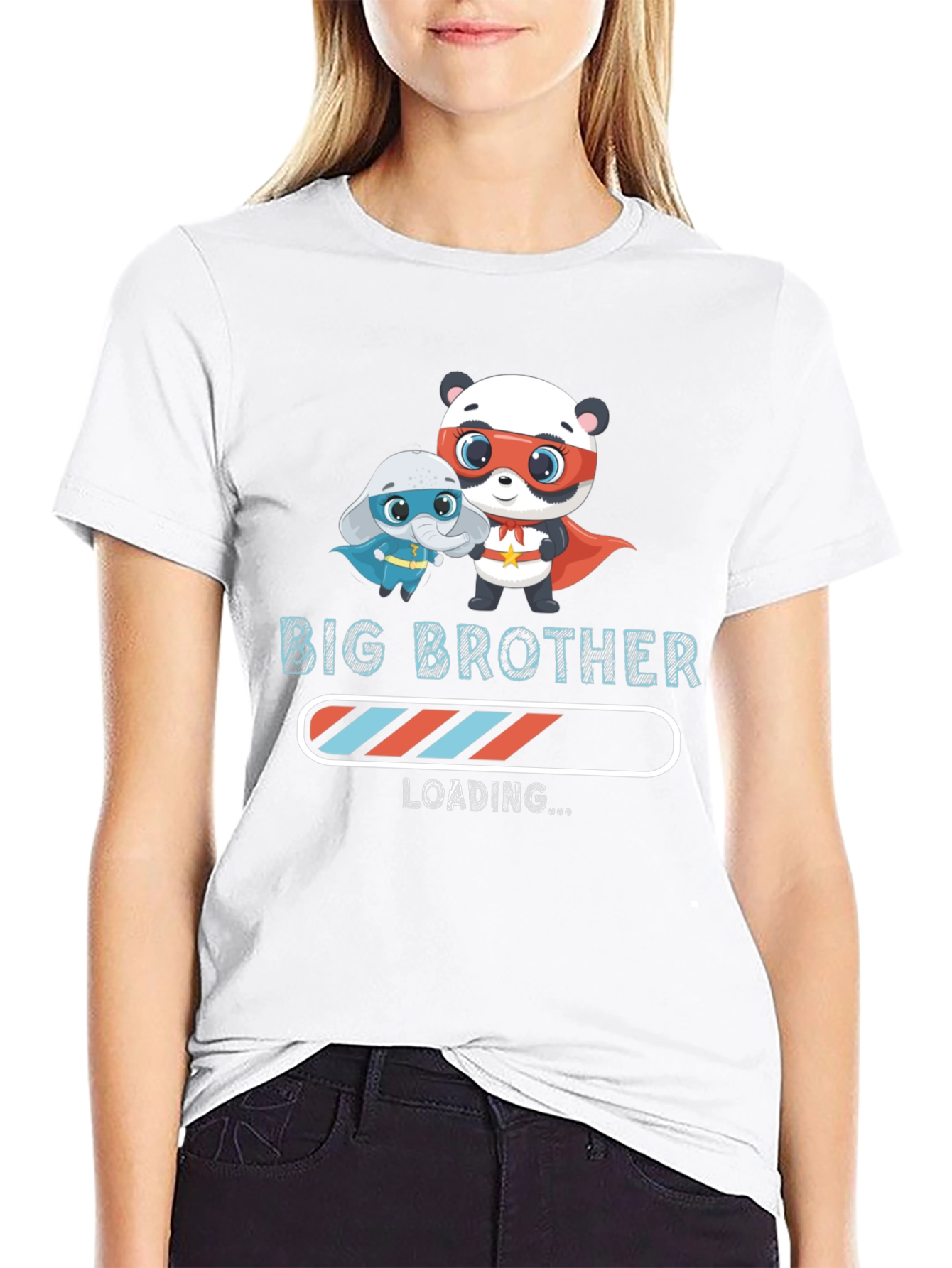 Big Brother Loading T-Shirt - Cute Superhero Design