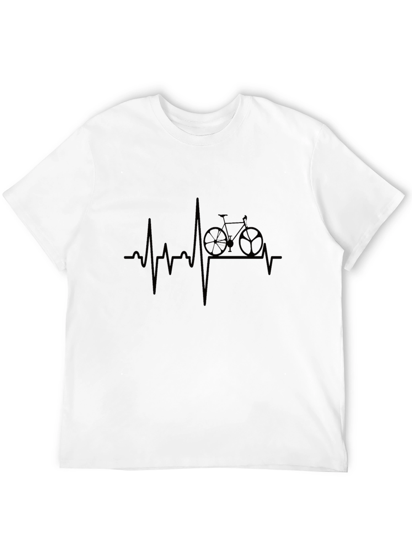 Cycling Heartbeat T-Shirt - Ride Your Passion