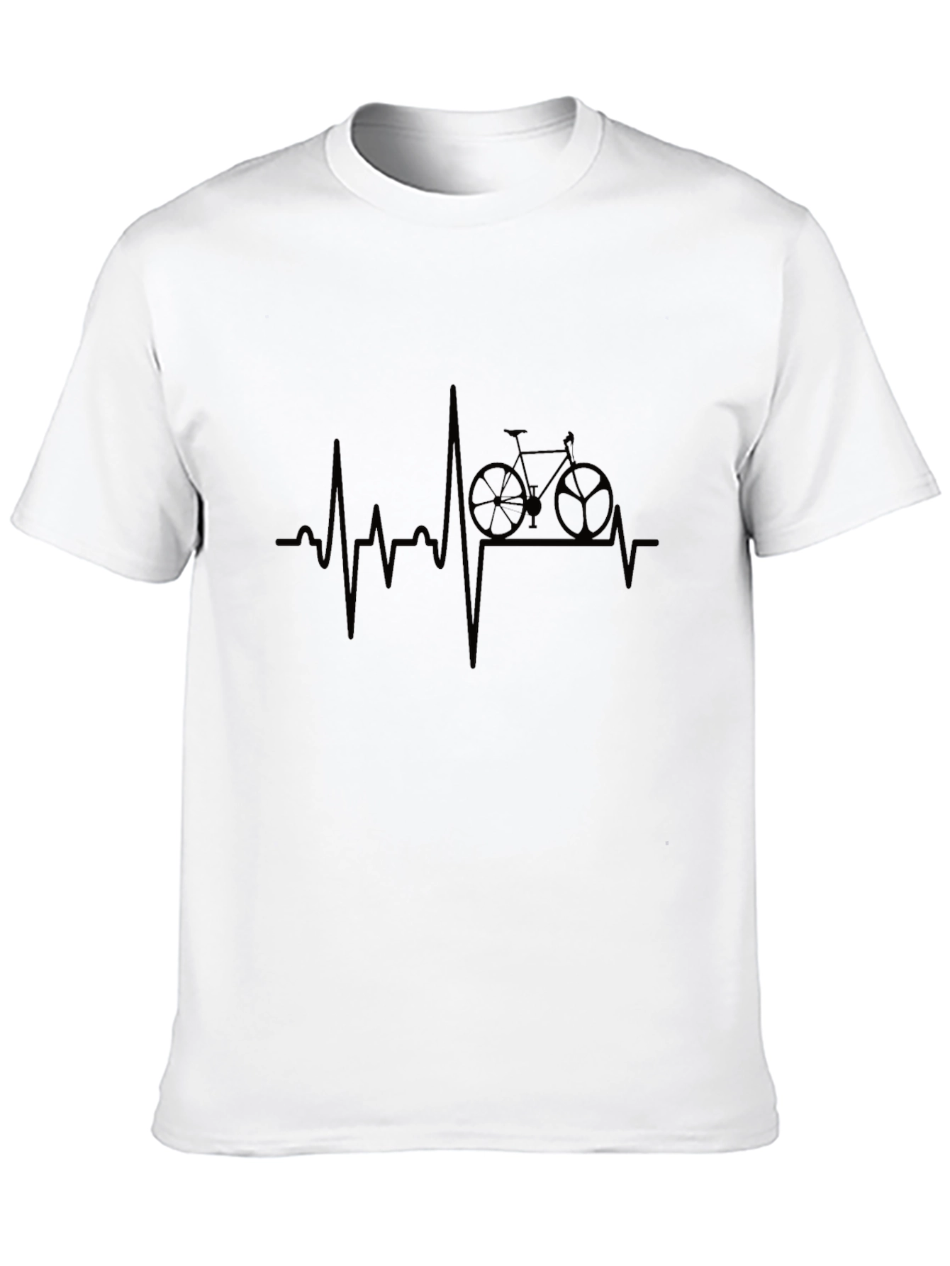 Cycling Heartbeat T-Shirt - Ride Your Passion