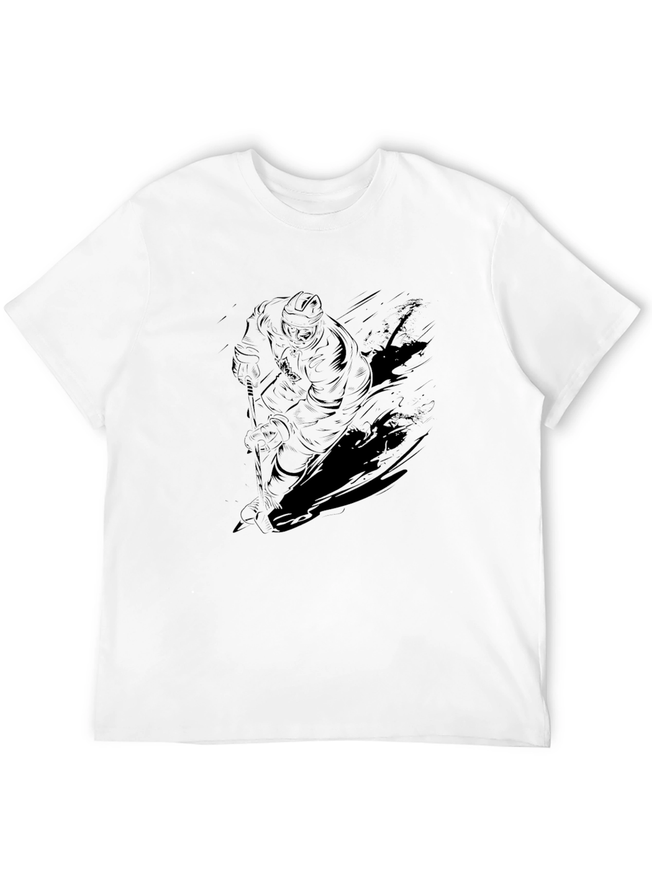 Skater Graphic T-Shirt - Solid Black