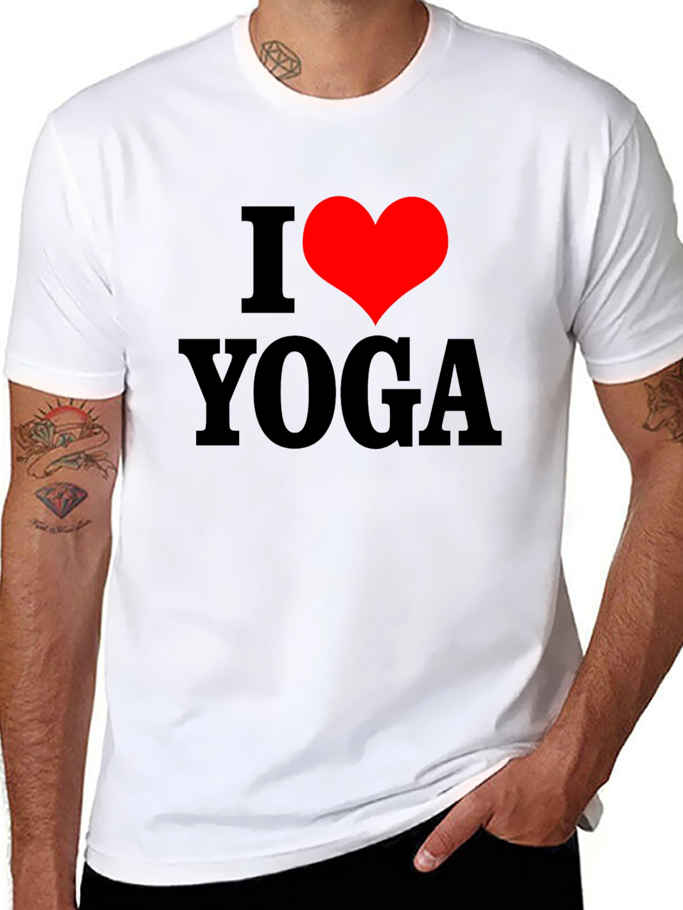 I Heart Yoga T-Shirt - Black