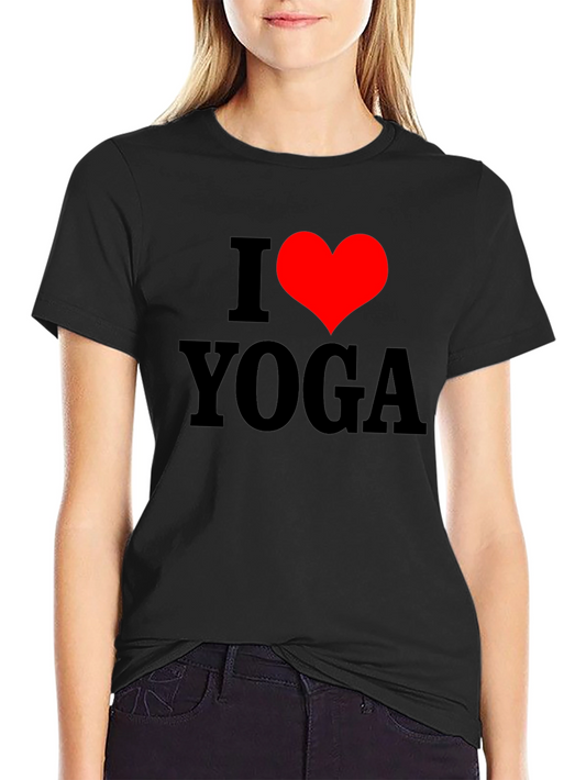I Heart Yoga T-Shirt - Black