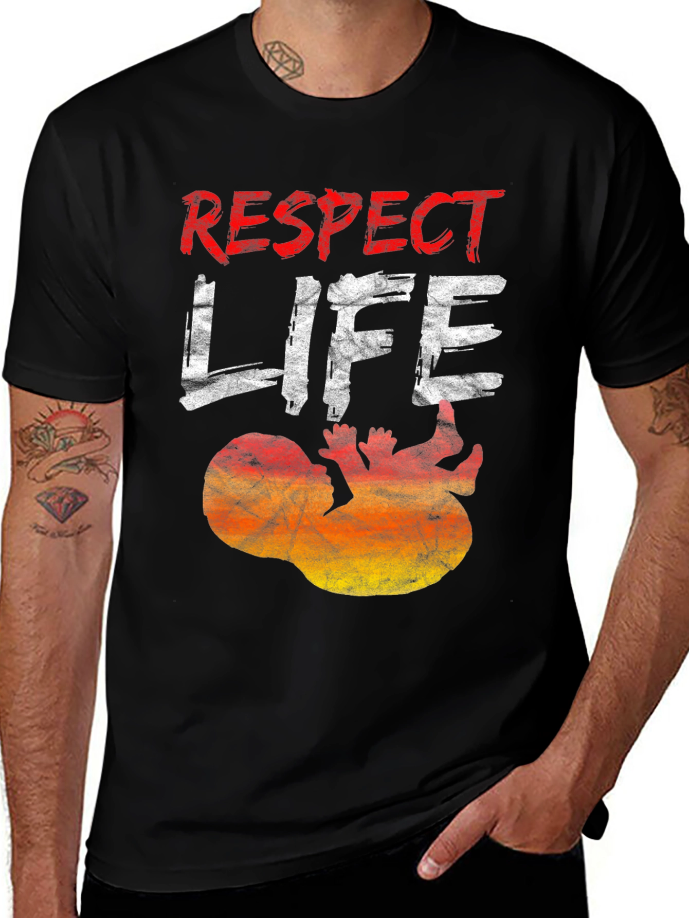 Respect Life Pro-Life Graphic Tee