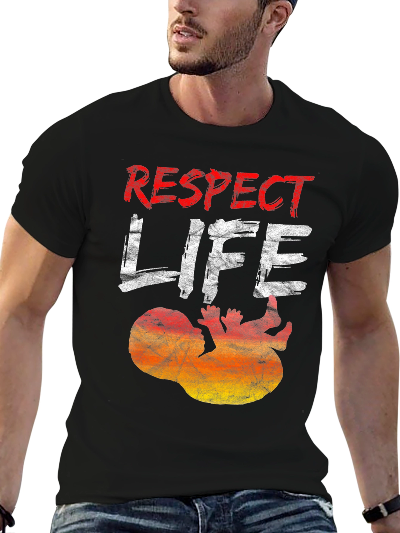 Respect Life Pro-Life Graphic Tee