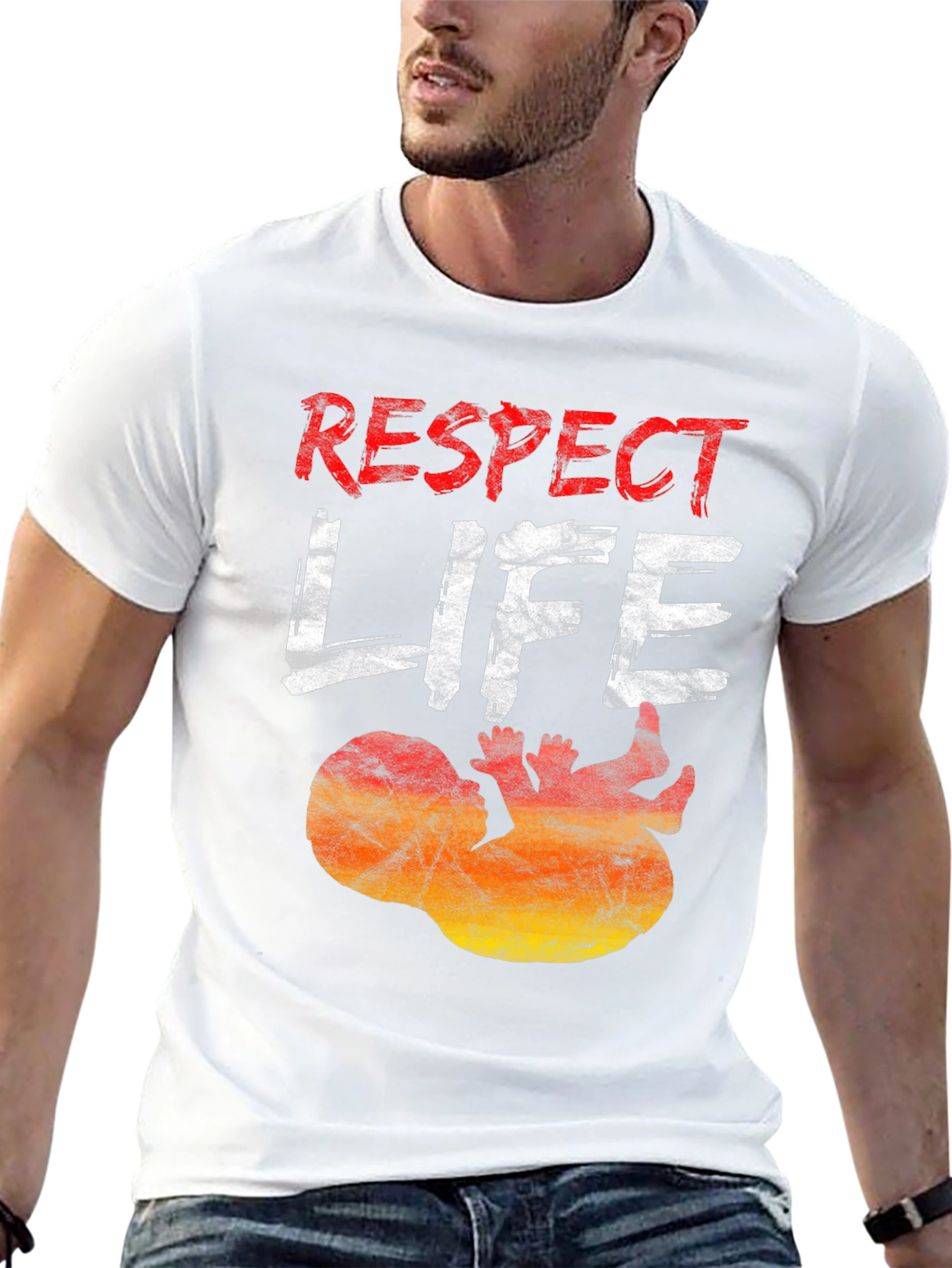 Respect Life Pro-Life Graphic Tee