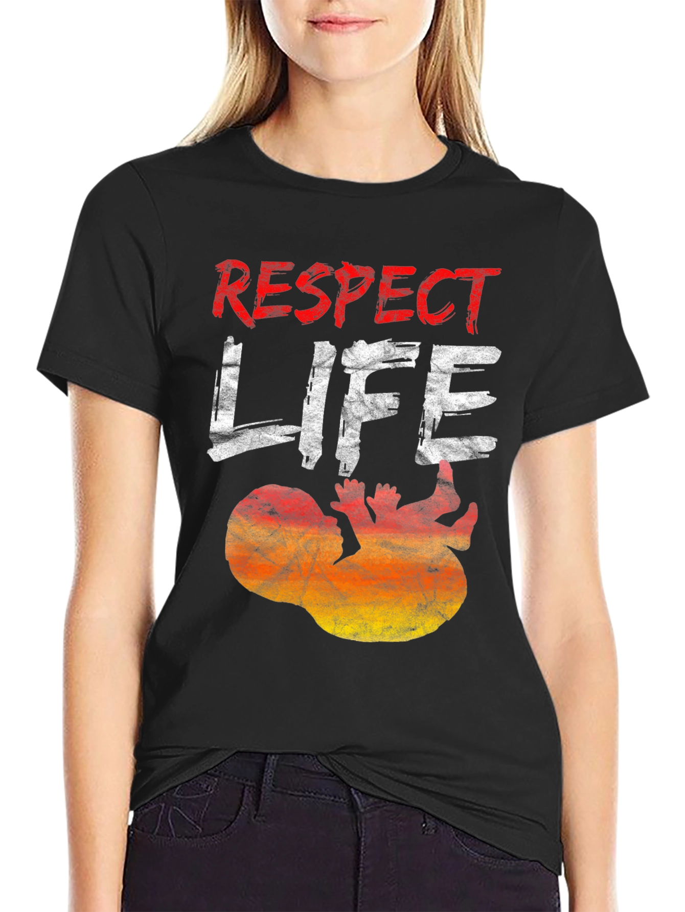 Respect Life Pro-Life Graphic Tee