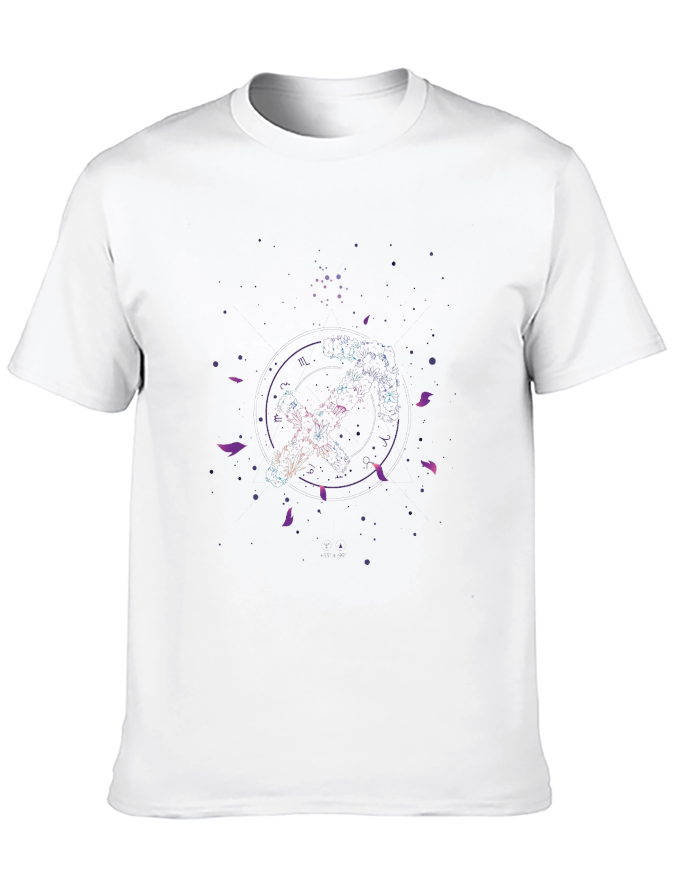 Galaxy Constellation Graphic Black T-Shirt
