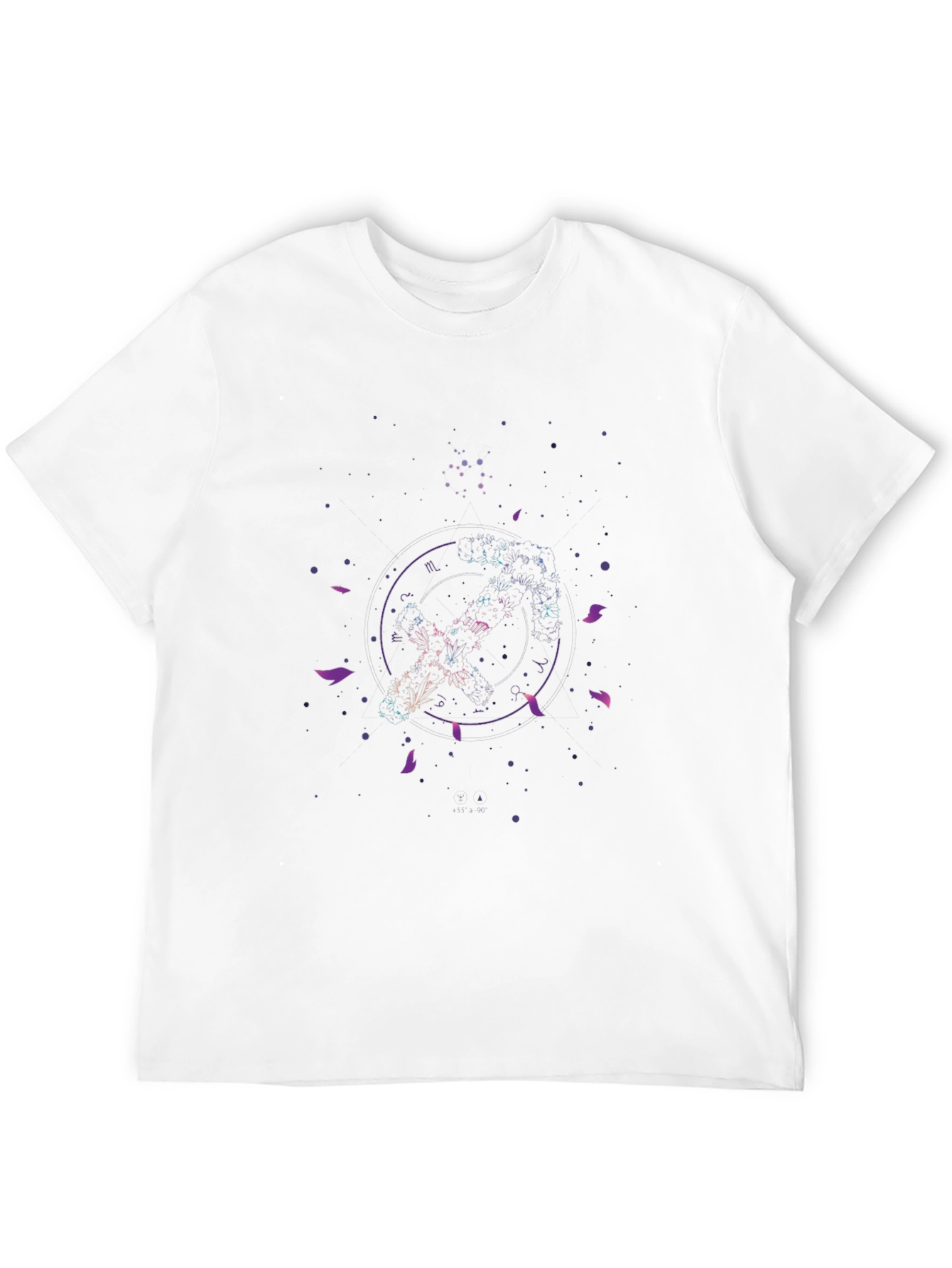 Galaxy Constellation Graphic Black T-Shirt