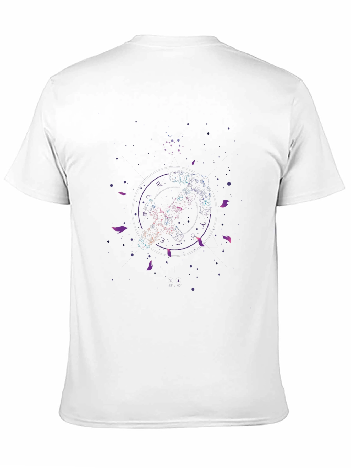 Galaxy Constellation Graphic Black T-Shirt