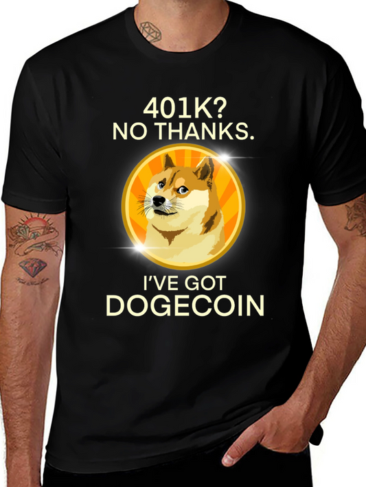 Dogecoin Investor Black T-Shirt