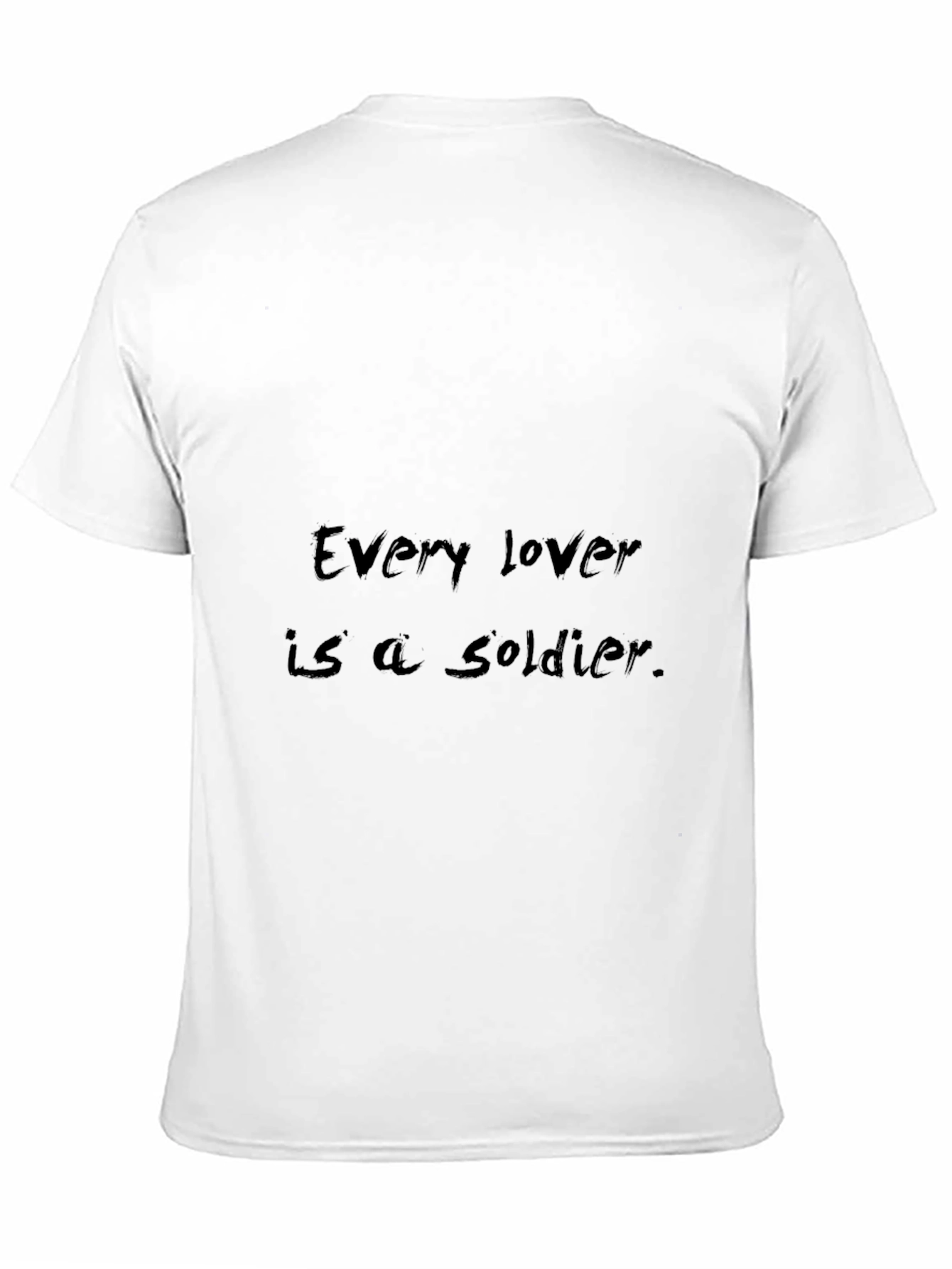 Every Lover Is a Soldier Black Graphic Tee