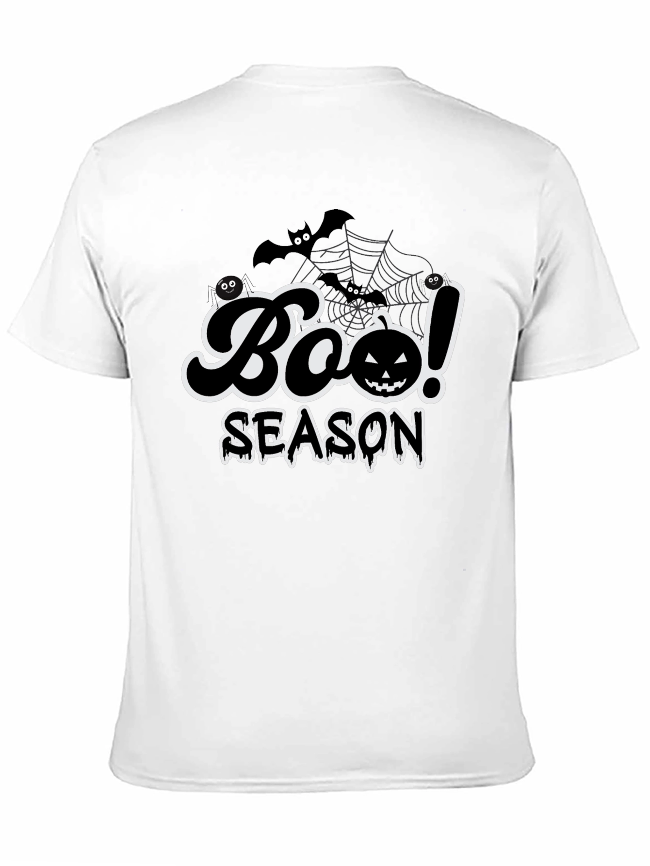Boo Season Halloween T-Shirt Black Spooky Fun