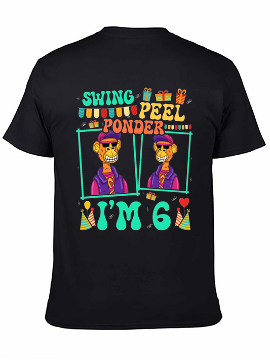 Funny 6th Birthday Monkey T-Shirt