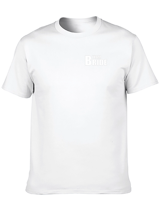 Team Bride T-Shirt - Black Cotton