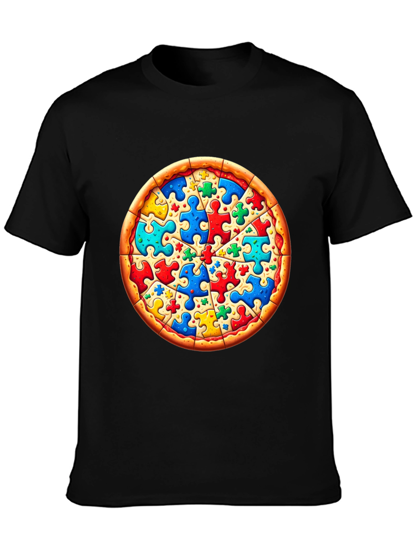 Puzzle Pizza T-Shirt - Autism Awareness Tee