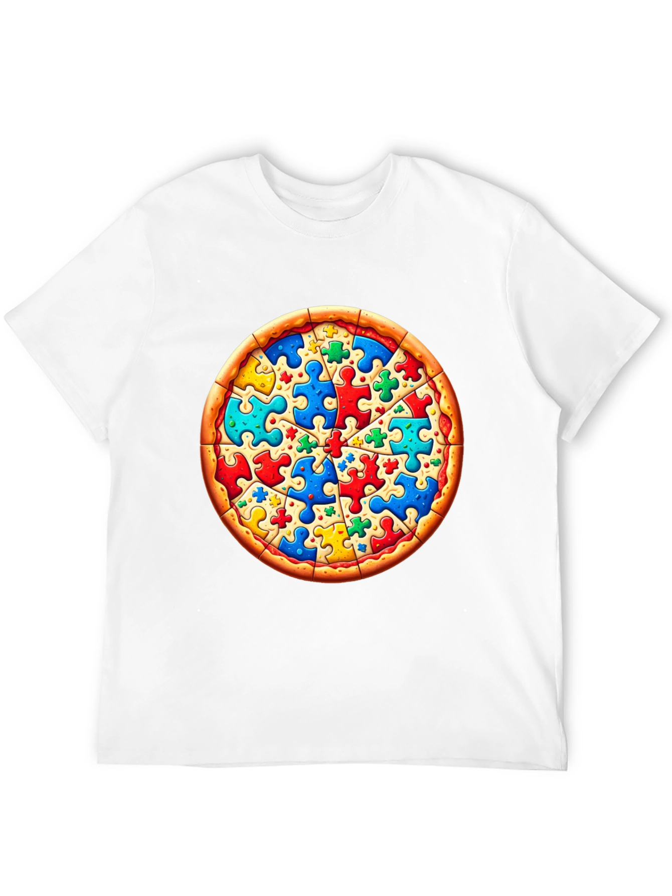 Puzzle Pizza T-Shirt - Autism Awareness Tee