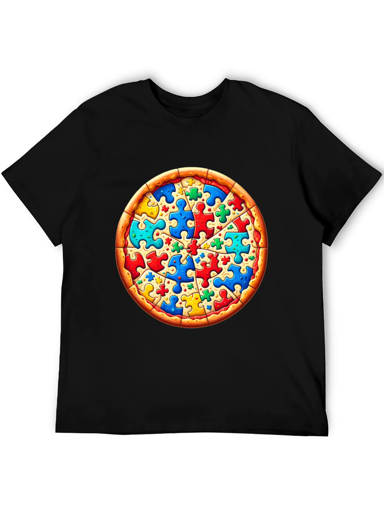 Puzzle Pizza T-Shirt - Autism Awareness Tee