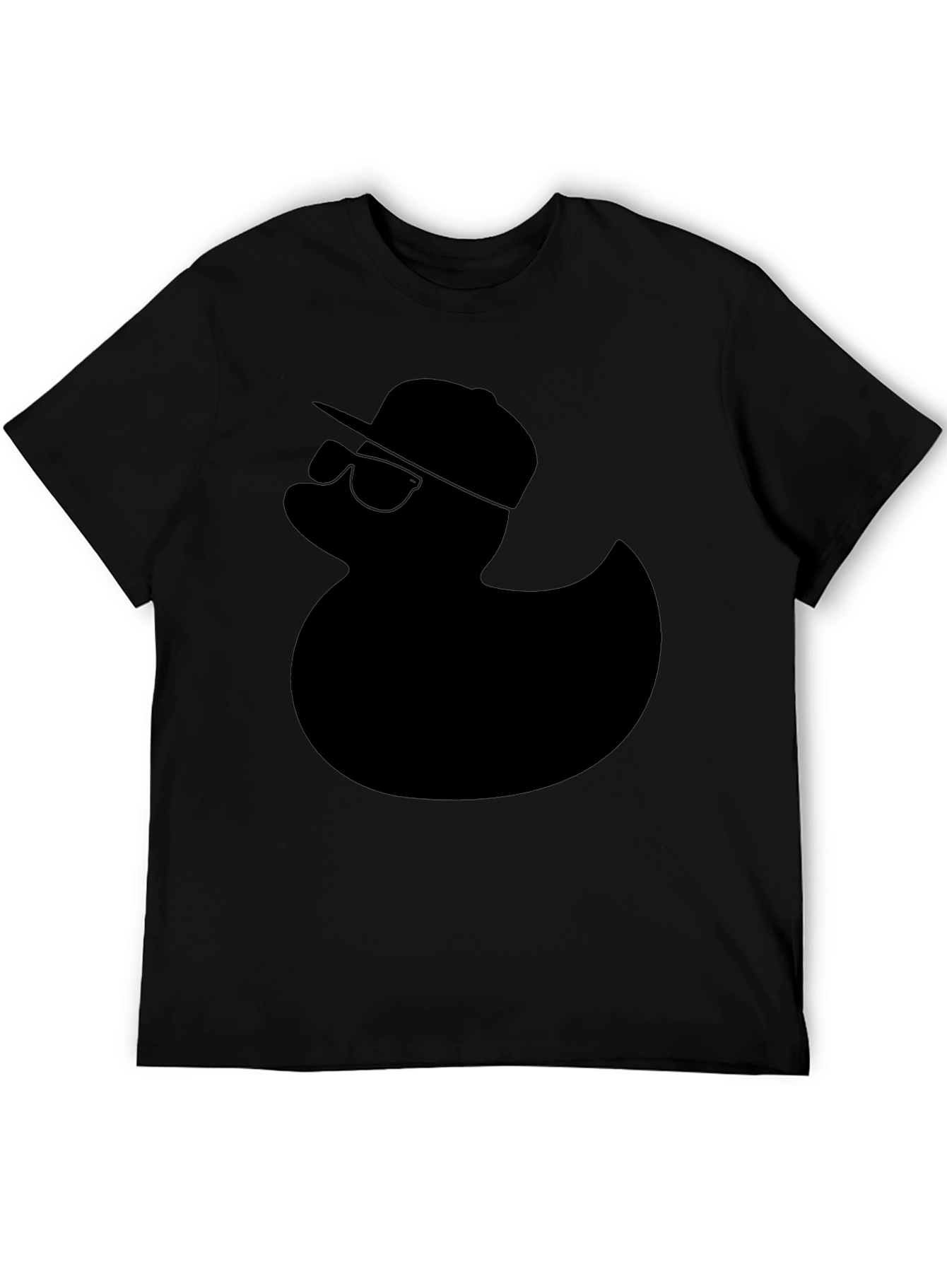Cool Duck Graphic Tee - Black Cotton T-Shirt