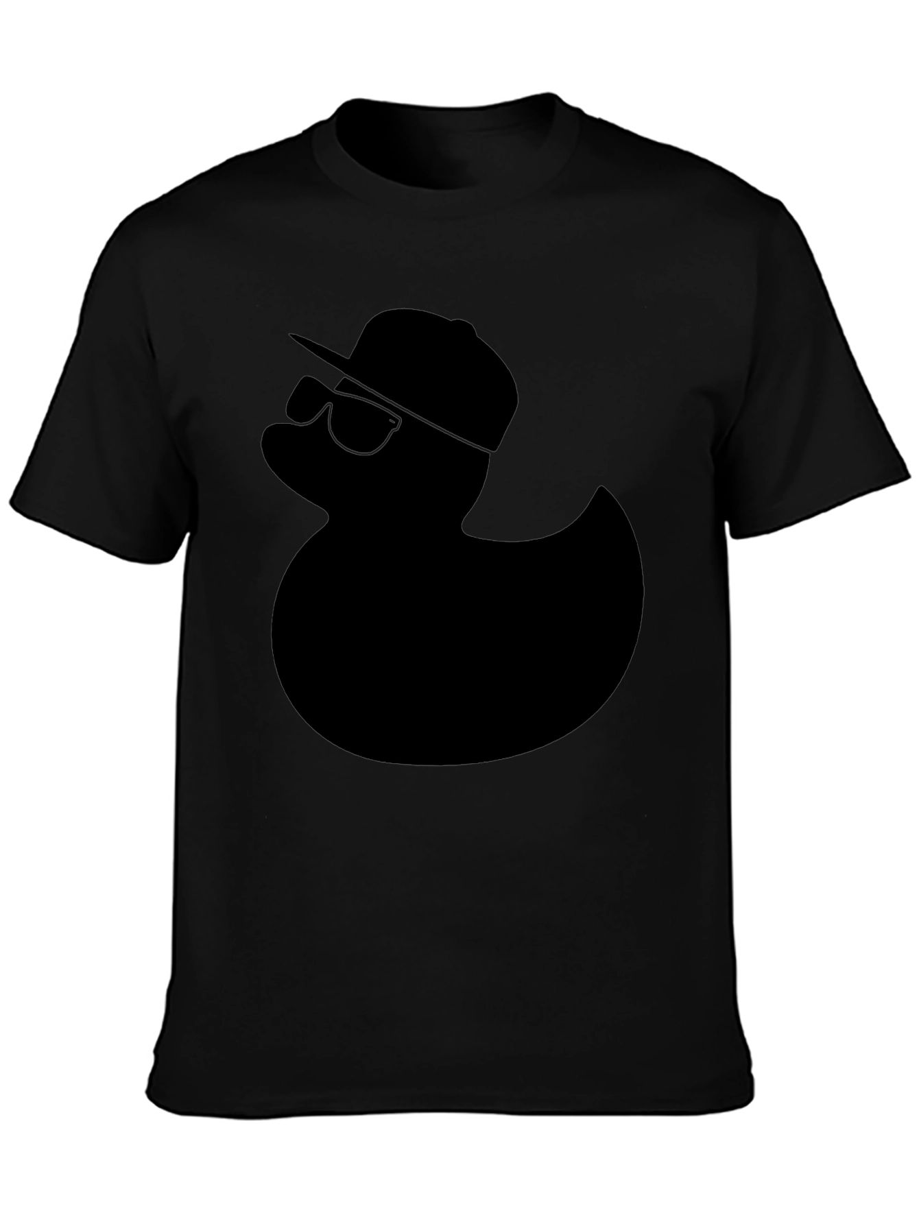 Cool Duck Graphic Tee - Black Cotton T-Shirt