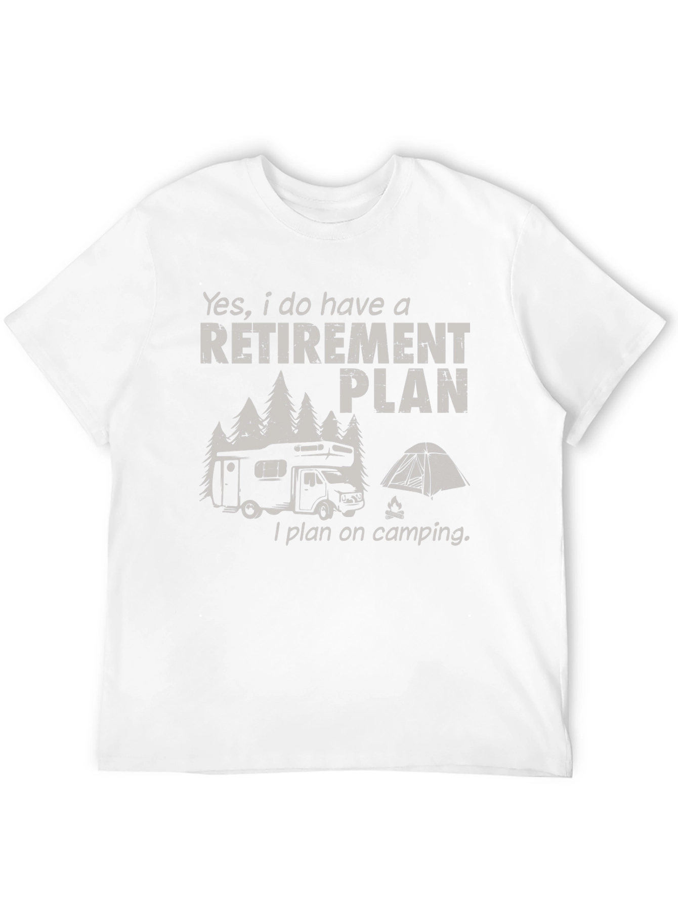 Retirement Plan Camping RV Graphic Tee