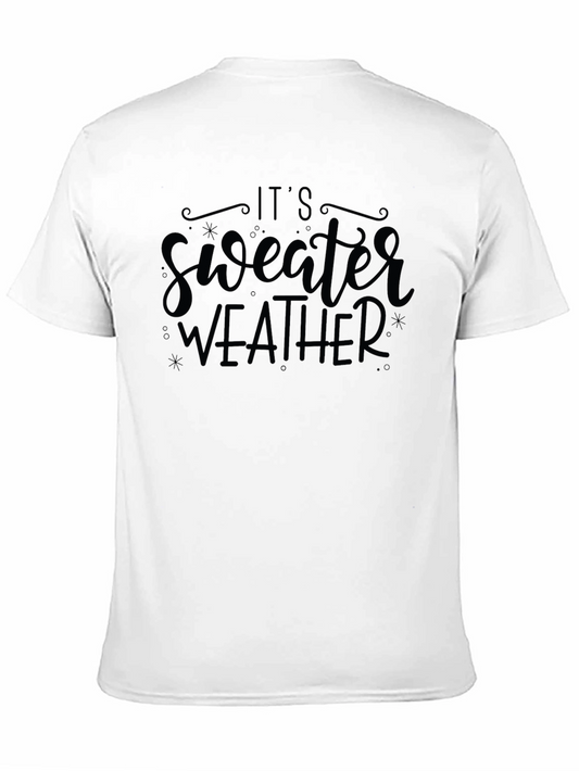 Its Sweater Weather Black Graphic Tee