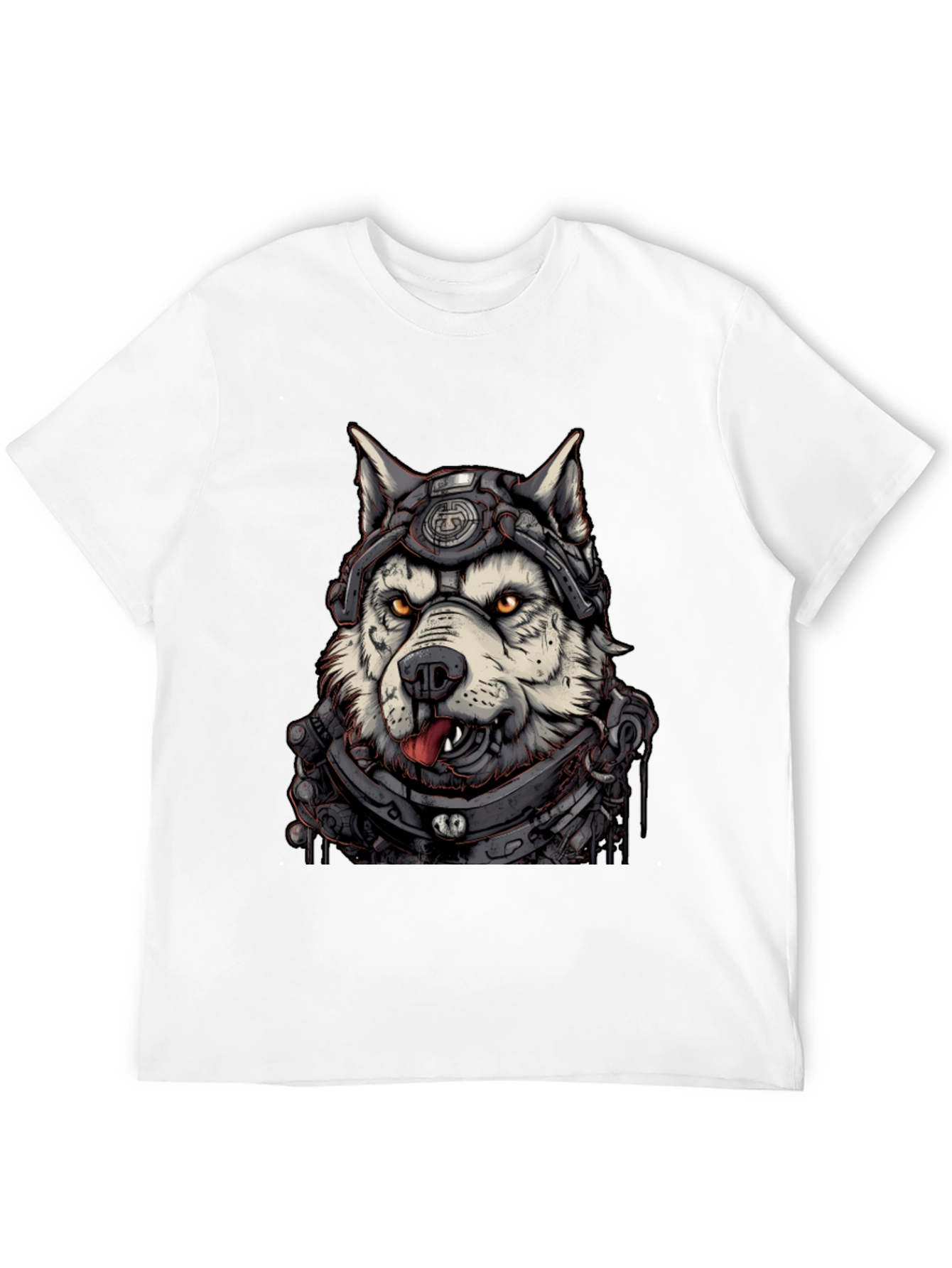 Cyberpunk Husky Graphic Tee