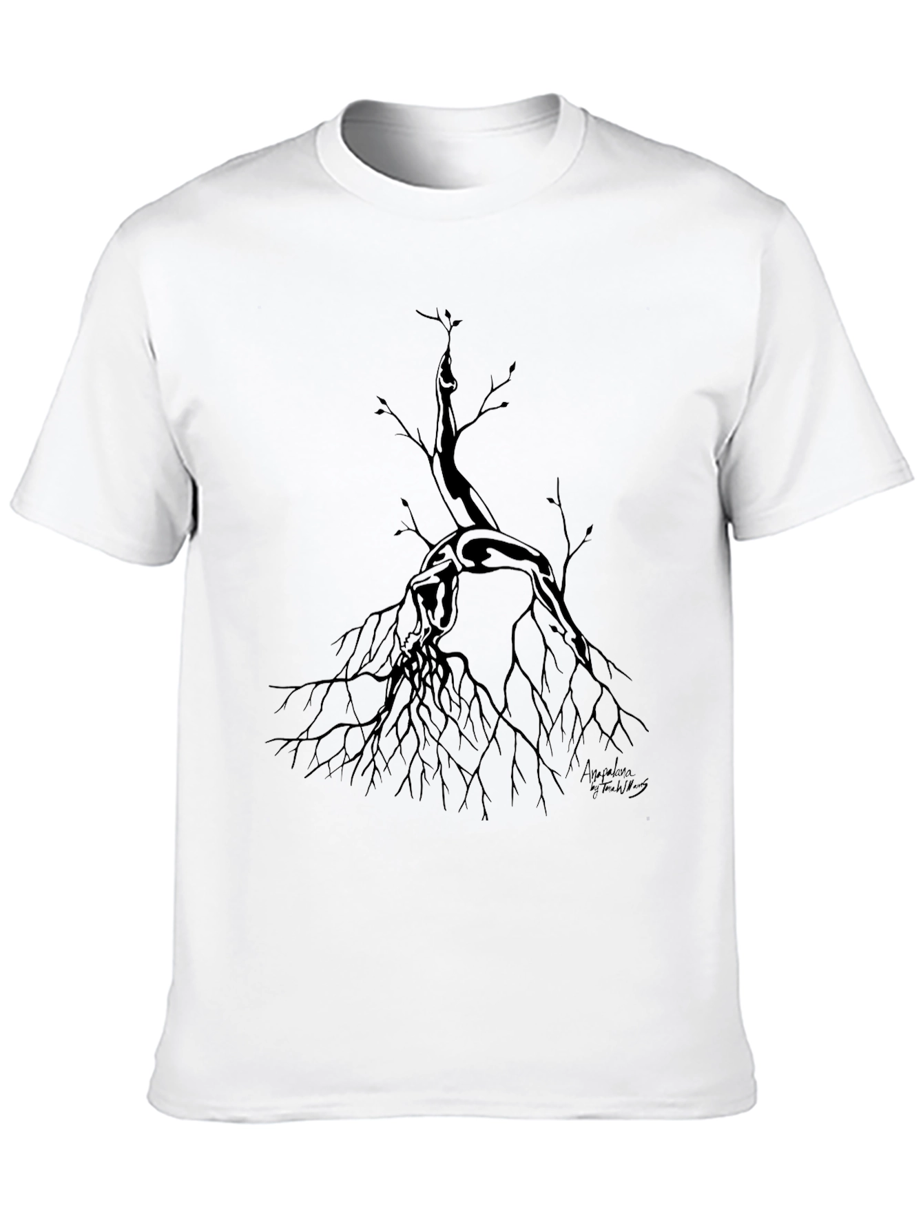 Unique Tree Graphic Tee - Stylish Black Cotton Shirt