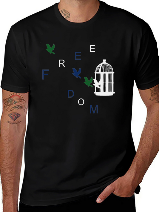 Freedom Graphic Tee - Birdcage & Flight