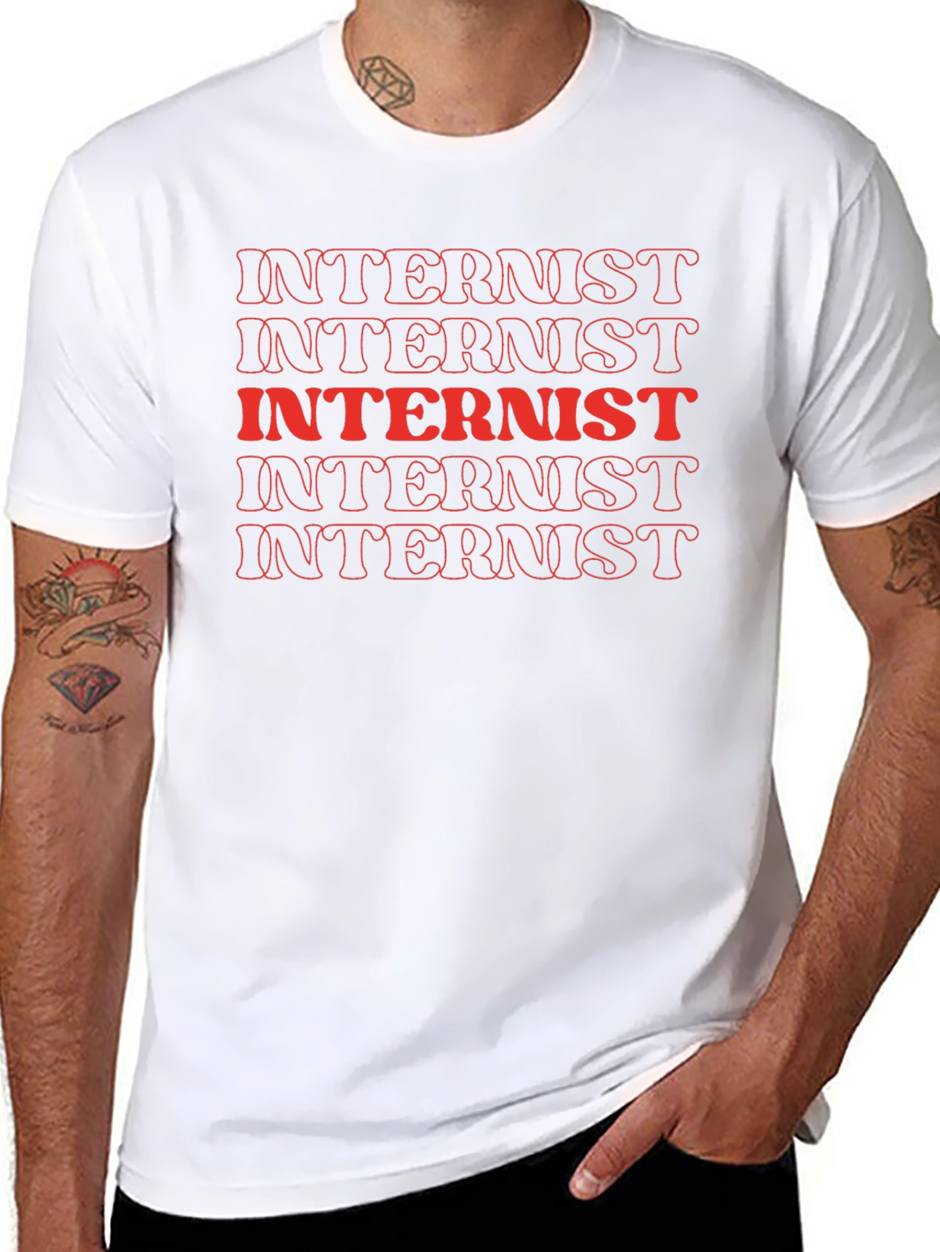 Internist Graphic Tee - Black