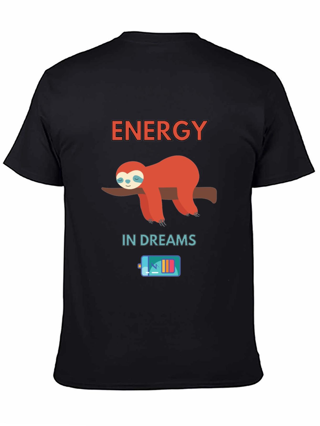 Energy in Dreams Sloth Graphic T-Shirt