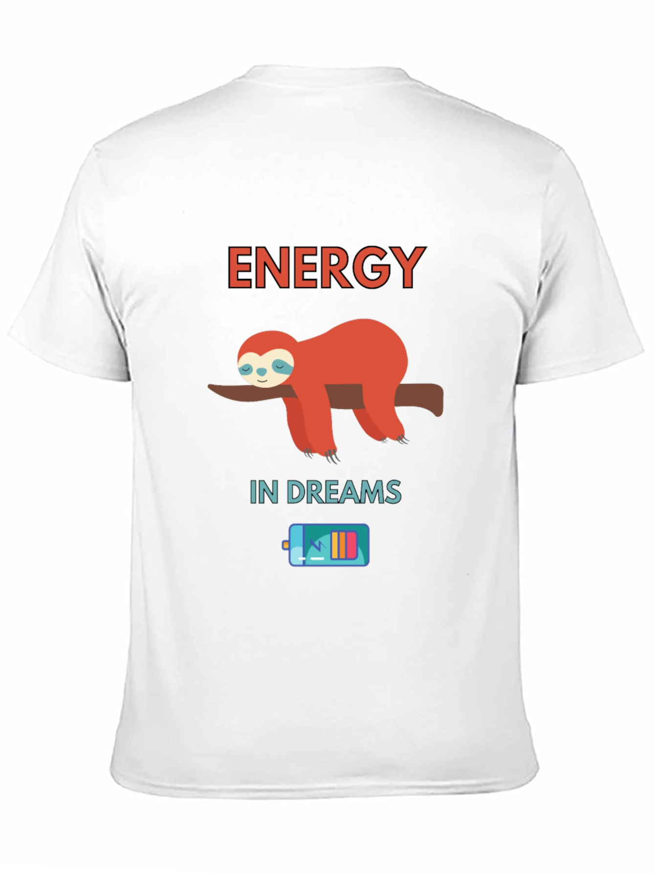 Energy in Dreams Sloth Graphic T-Shirt