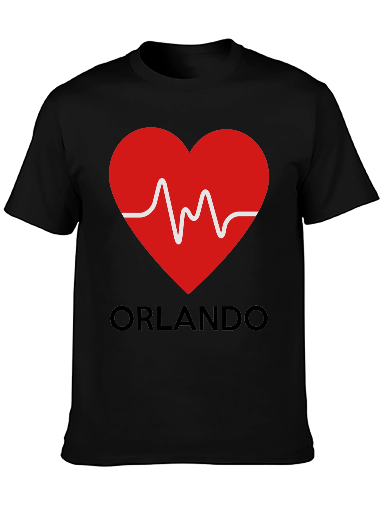 Orlando Heartbeat T-Shirt - Black