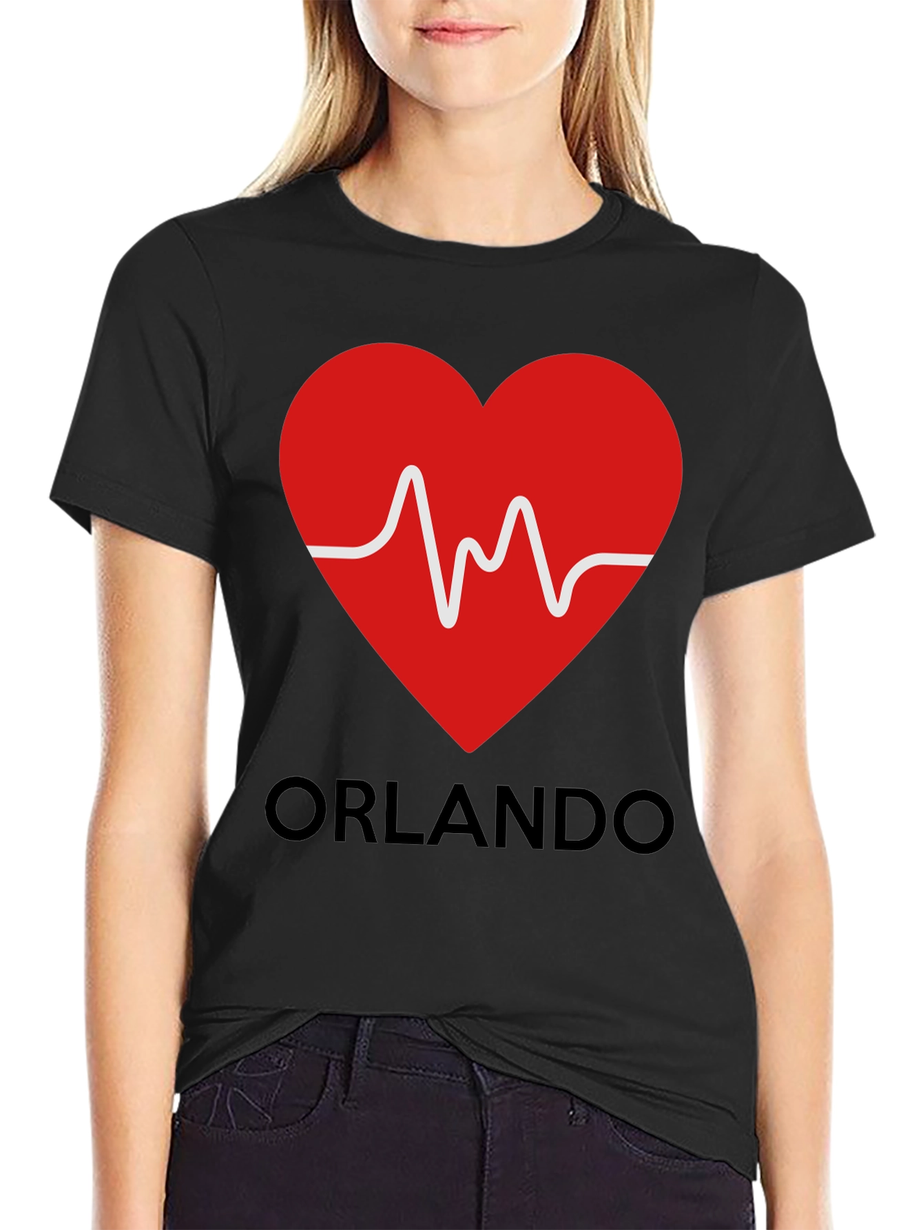 Orlando Heartbeat T-Shirt - Black