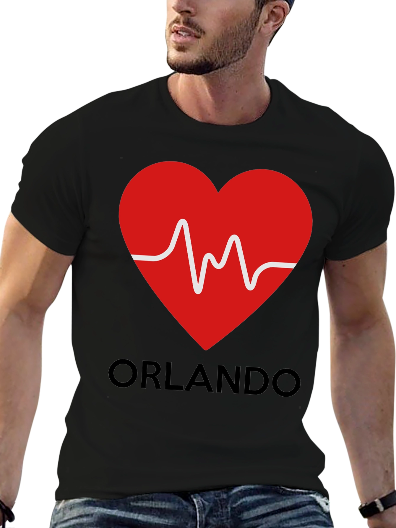Orlando Heartbeat T-Shirt - Black