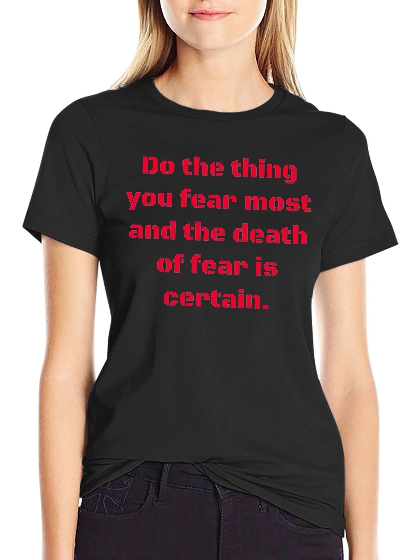 Fearless Statement Tee: Do the Thing Graphic T-Shirt