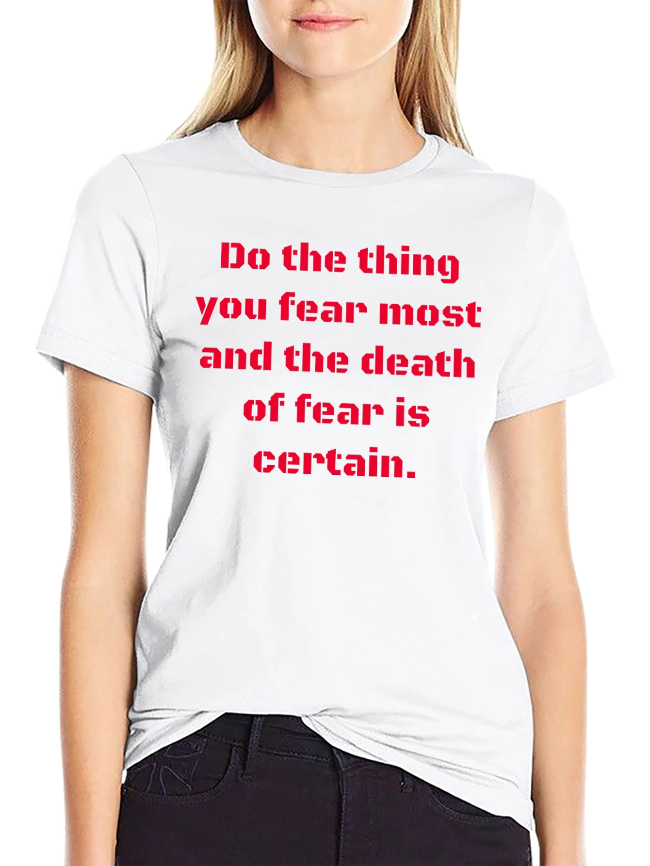 Fearless Statement Tee: Do the Thing Graphic T-Shirt