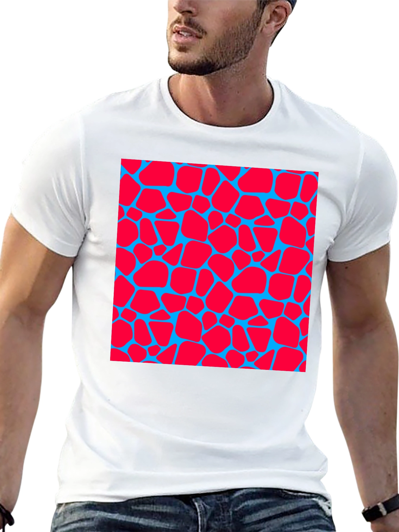 Bold Patterned Graphic Tee